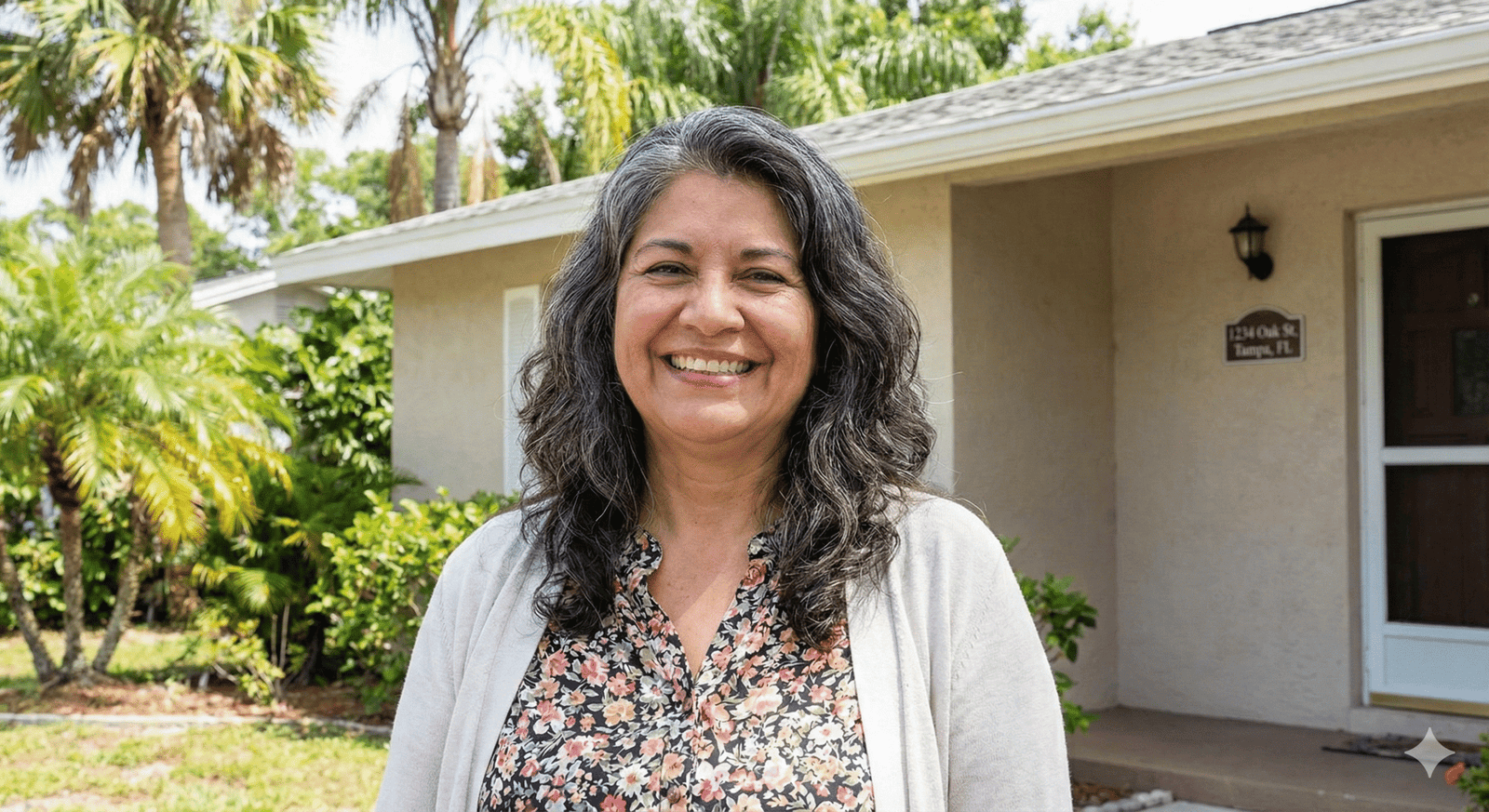 Floira homeowner with solar panels